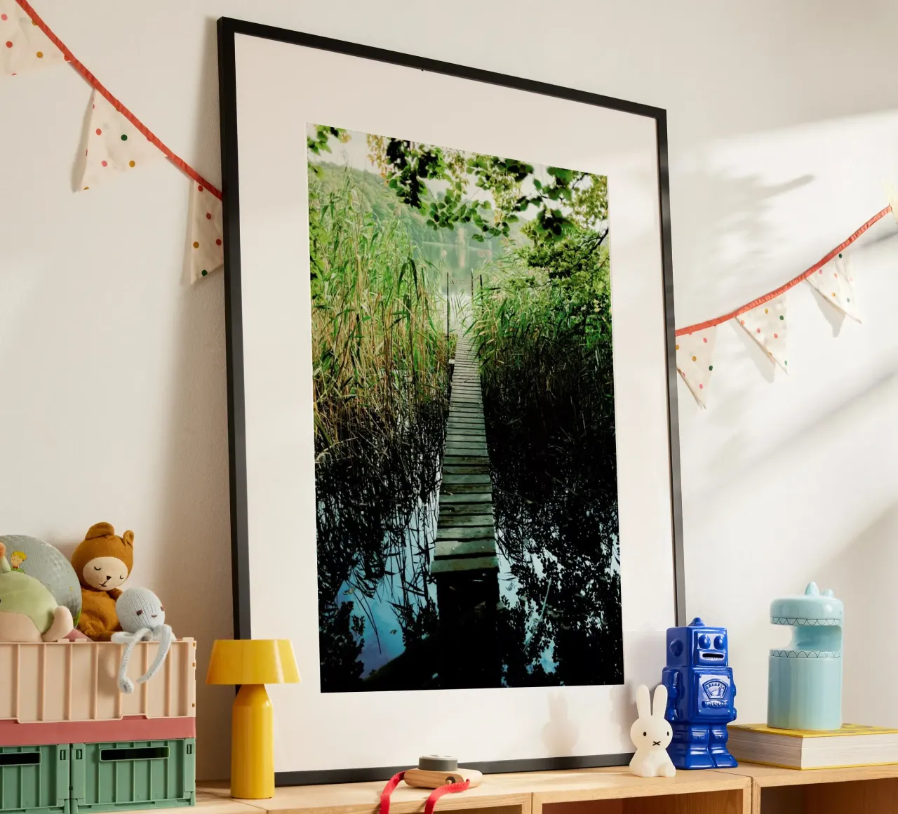 Idyllic Lakeview poster by Sebastian Hilgetag