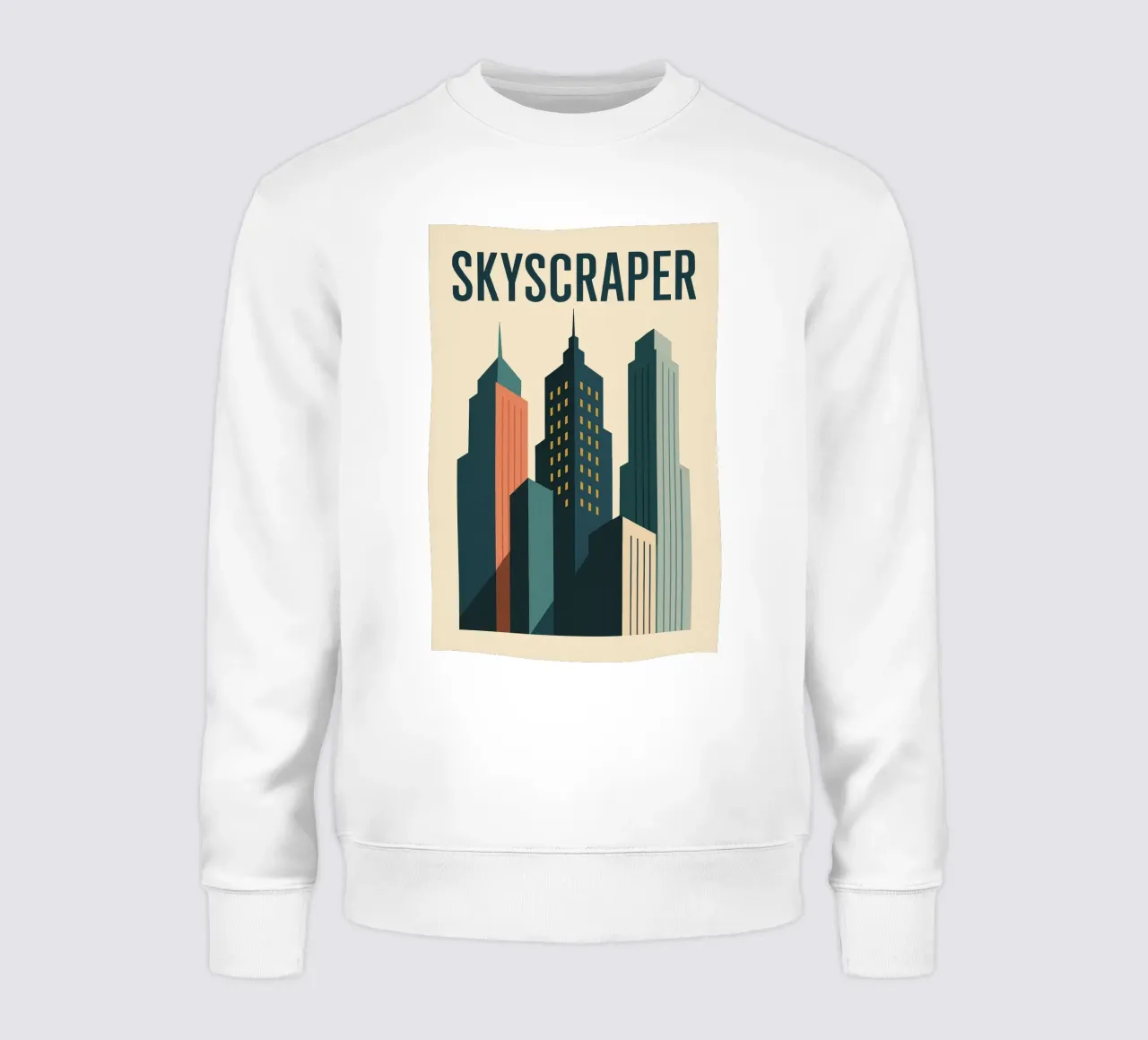 SKYSCRAPER - Líneas urbanas y verticalidad sudadera de JETLAG | affiches voyage