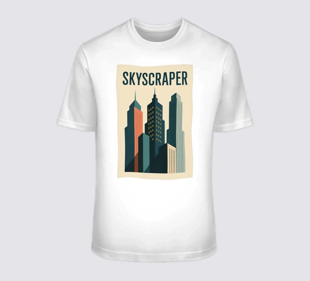 SKYSCRAPER - Urban lines and verticality t-shirt by JETLAG | affiches voyage