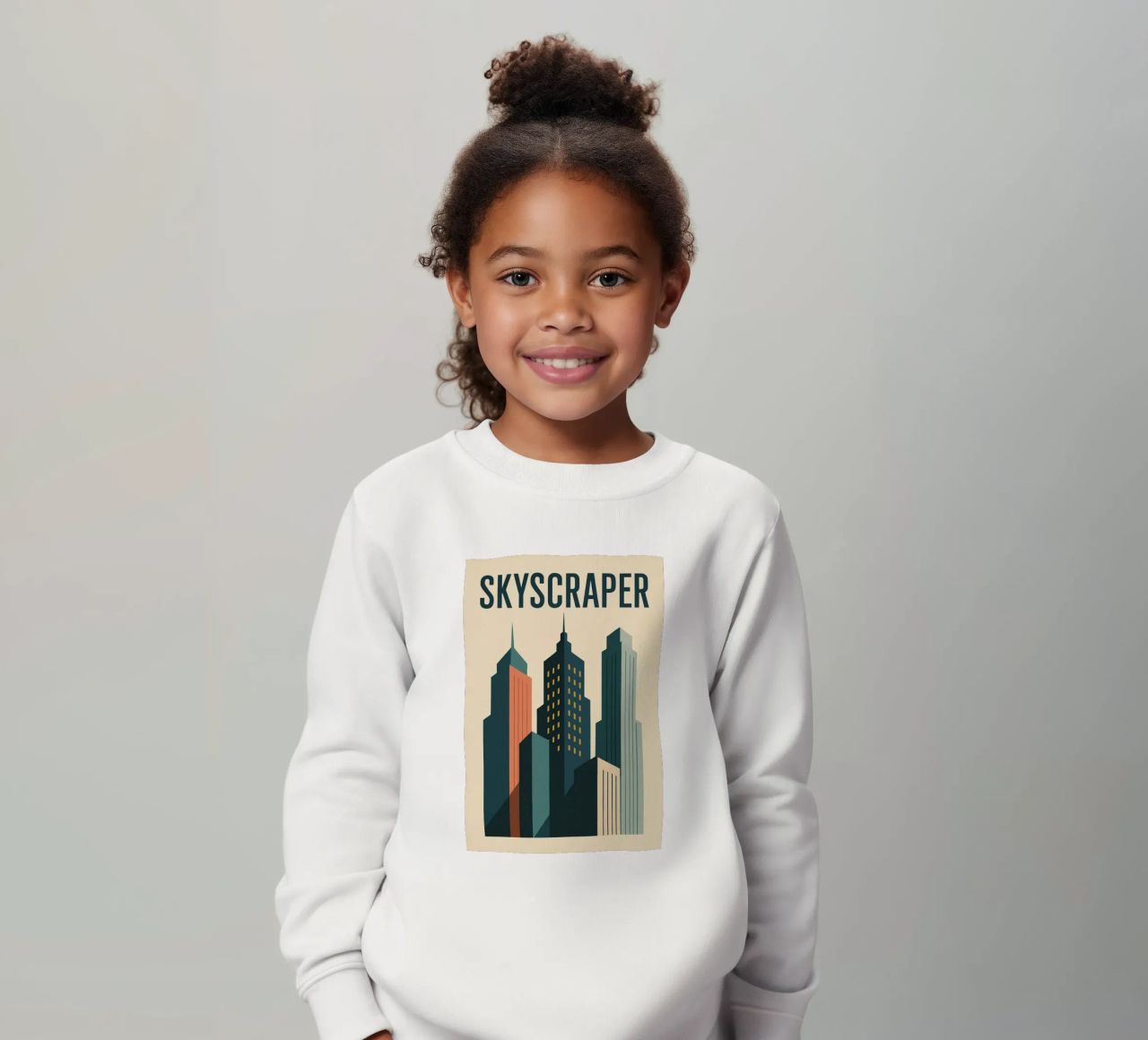 SKYSCRAPER - Linee urbane e verticalità felpa bambino da JETLAG | affiches voyage