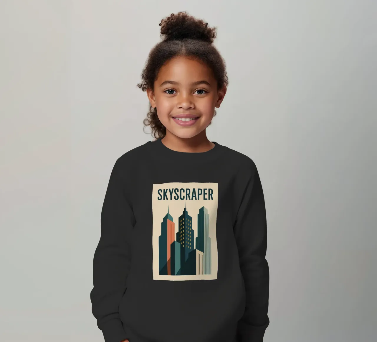 SKYSCRAPER - Linee urbane e verticalità felpa bambino da JETLAG | affiches voyage