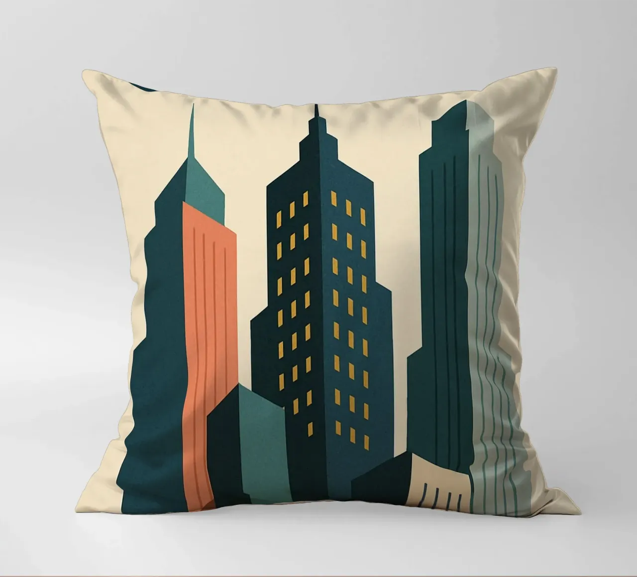 SKYSCRAPER - Urbane Linien und Vertikalität Kissen von JETLAG | affiches voyage
