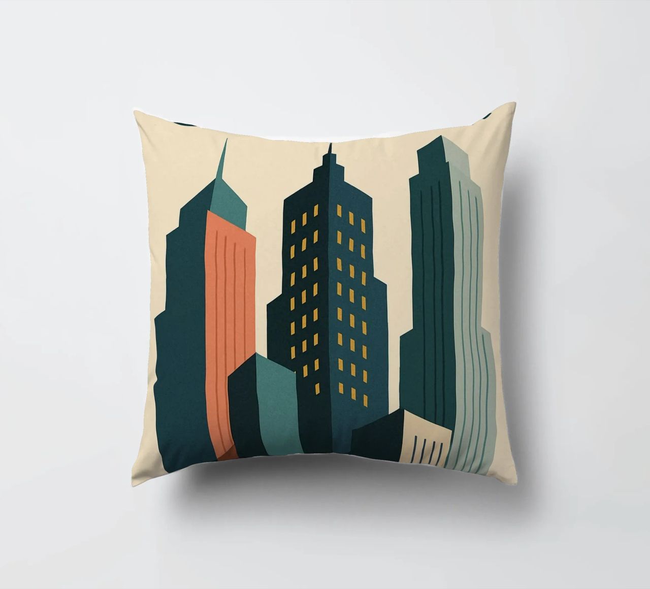 SKYSCRAPER - Linee urbane e verticalità cuscino da JETLAG | affiches voyage
