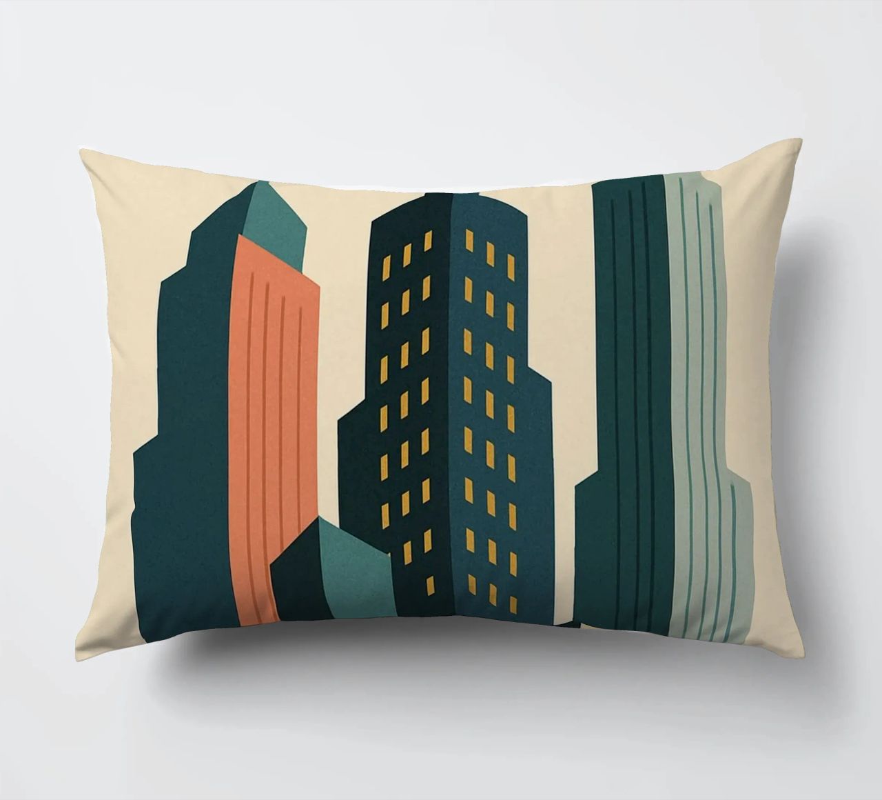 SKYSCRAPER - Linee urbane e verticalità cuscino da JETLAG | affiches voyage