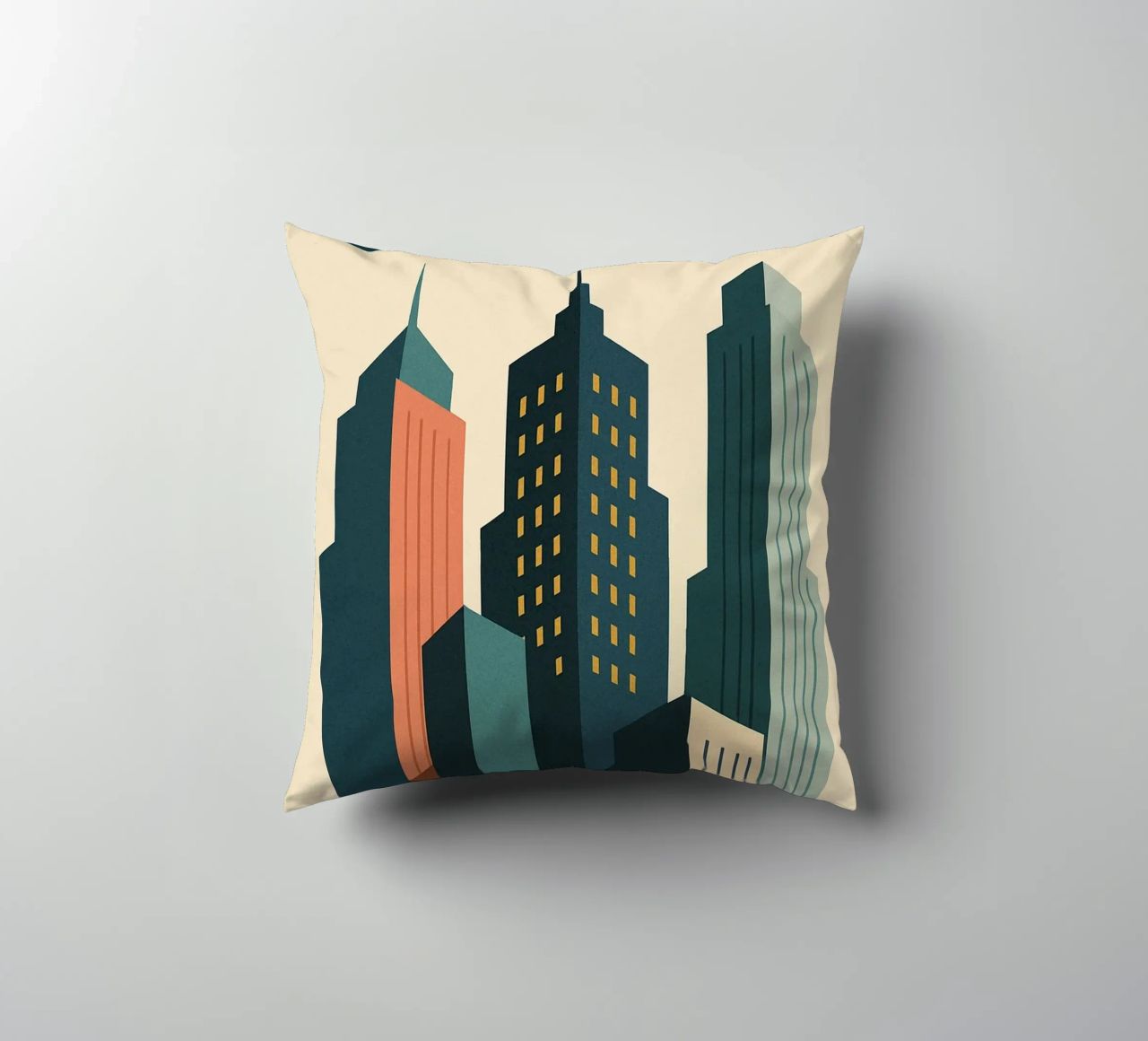 SKYSCRAPER - Linee urbane e verticalità cuscino da JETLAG | affiches voyage