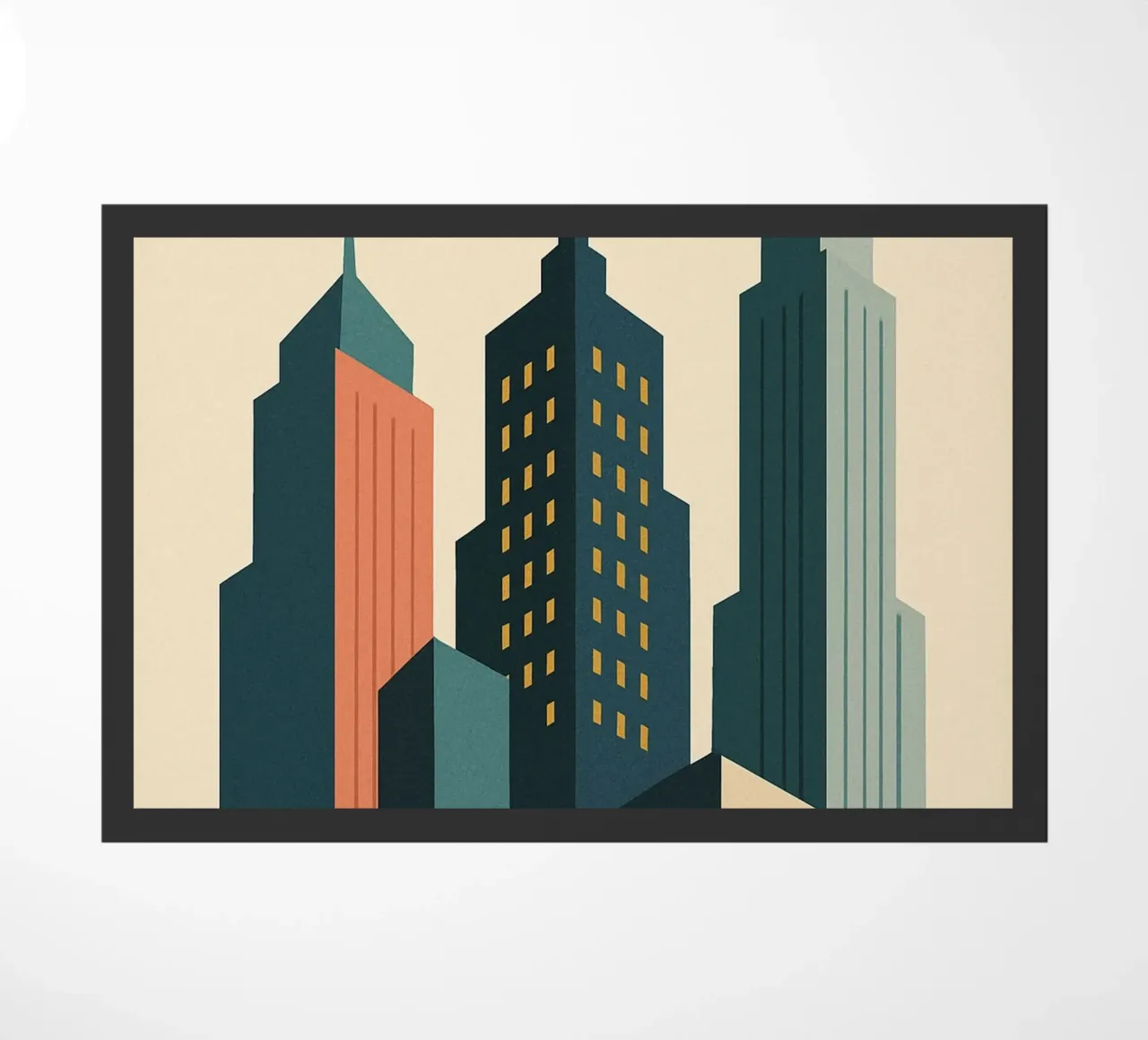 SKYSCRAPER - Linee urbane e verticalità zerbino da JETLAG | affiches voyage