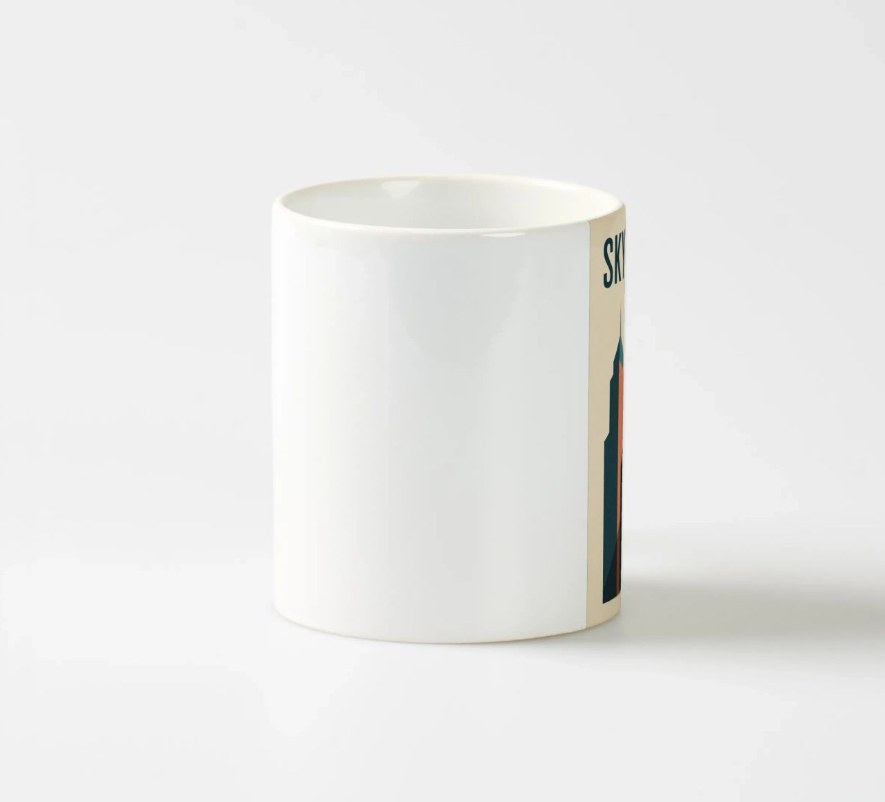 SKYSCRAPER - Linee urbane e verticalità tazza in ceramica da JETLAG | affiches voyage