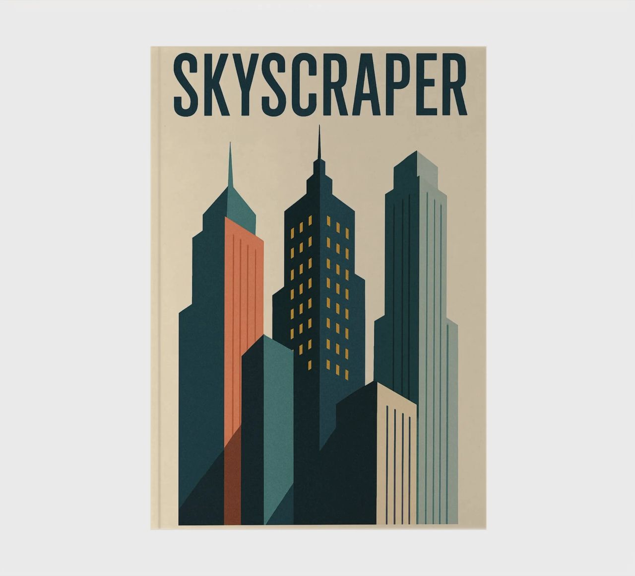 SKYSCRAPER - Urban lines and verticality notebook by JETLAG | affiches voyage