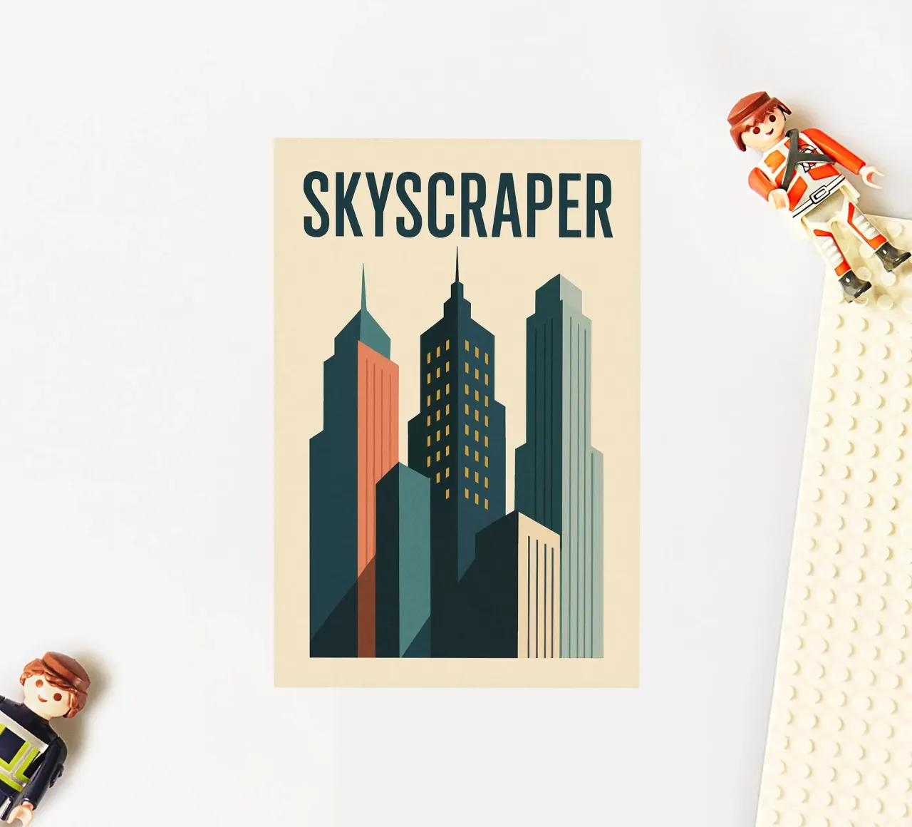 SKYSCRAPER - Linee urbane e verticalità adesivo da JETLAG | affiches voyage