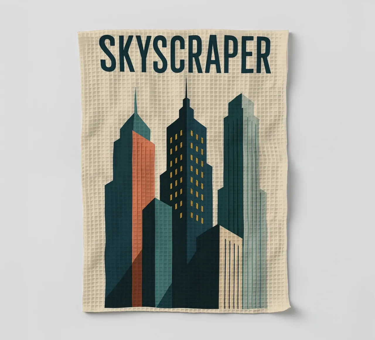 SKYSCRAPER - Linee urbane e verticalità canovaccio da cucina da JETLAG | affiches voyage