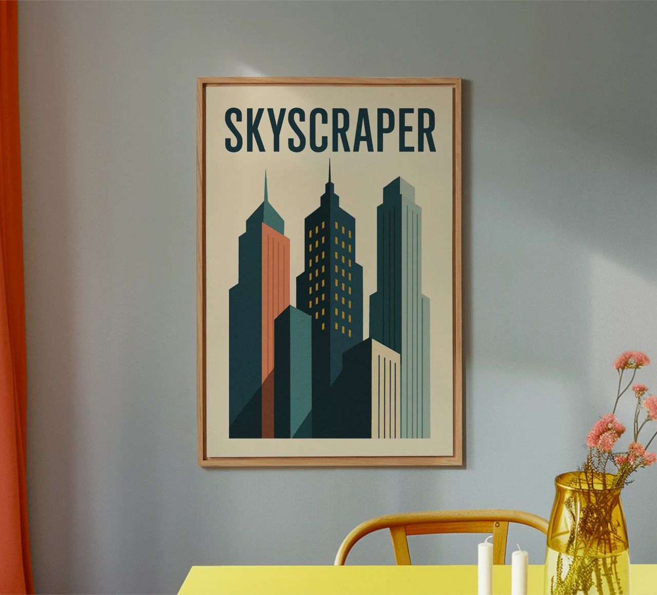 SKYSCRAPER - Linee urbane e verticalità alluminio dibond da JETLAG | affiches voyage