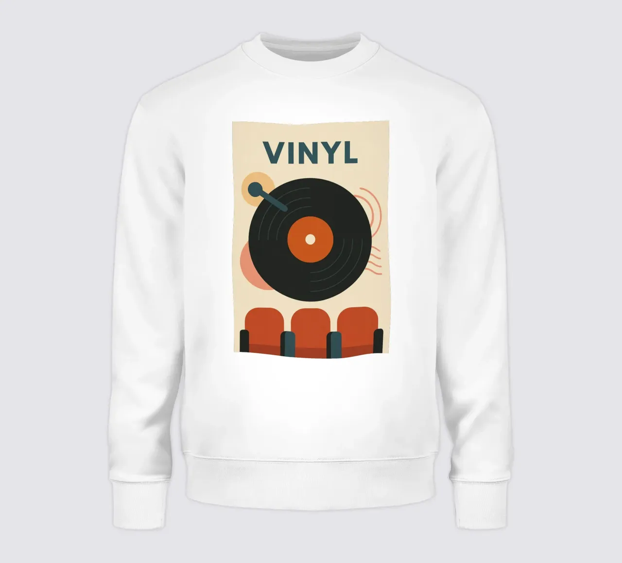VINYL - Le Groove en Affiche sweatshirt by Art Typo Essentiel
