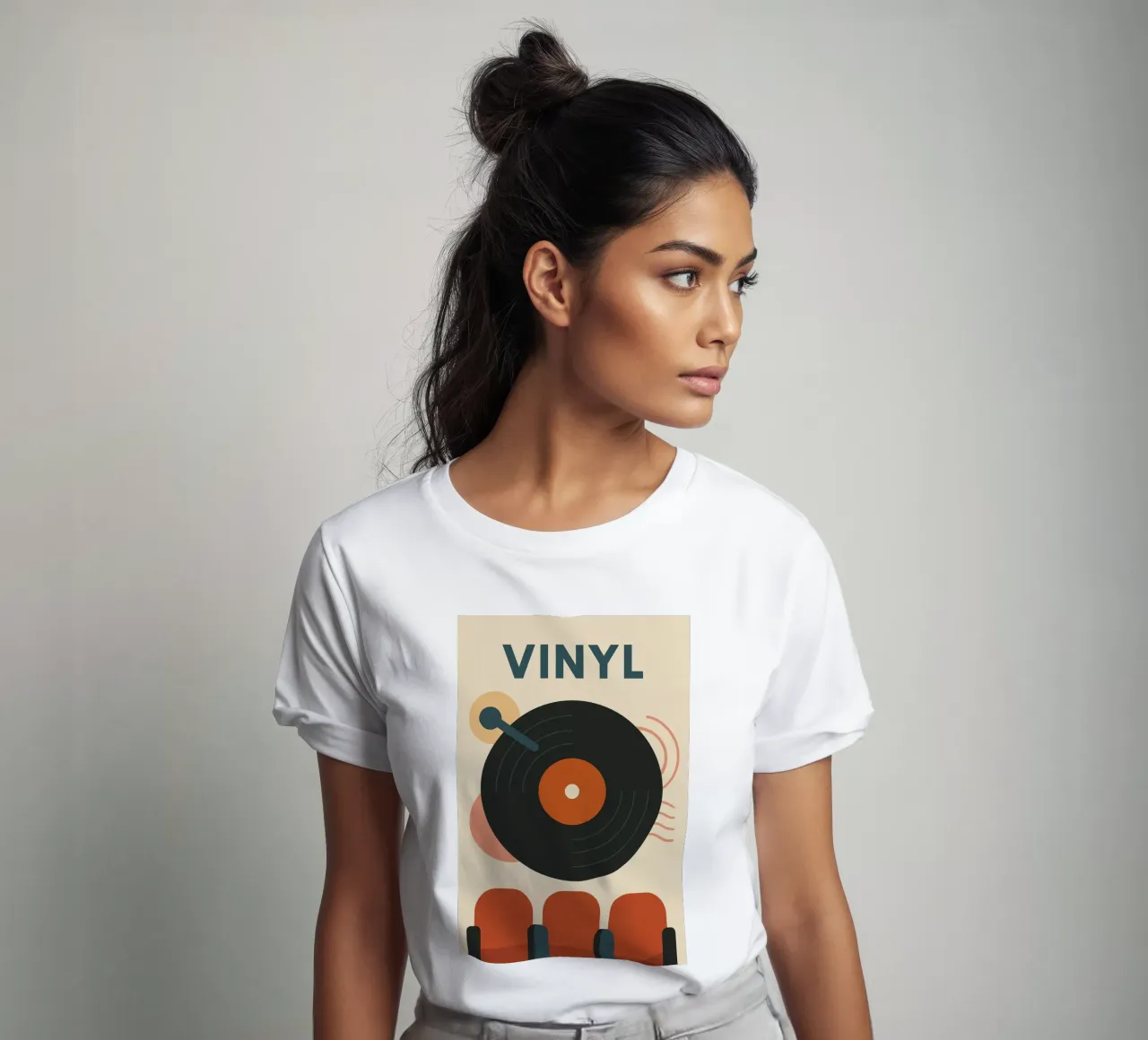 VINYL - Le Groove en Affiche t-shirt de Art Typo Essentiel