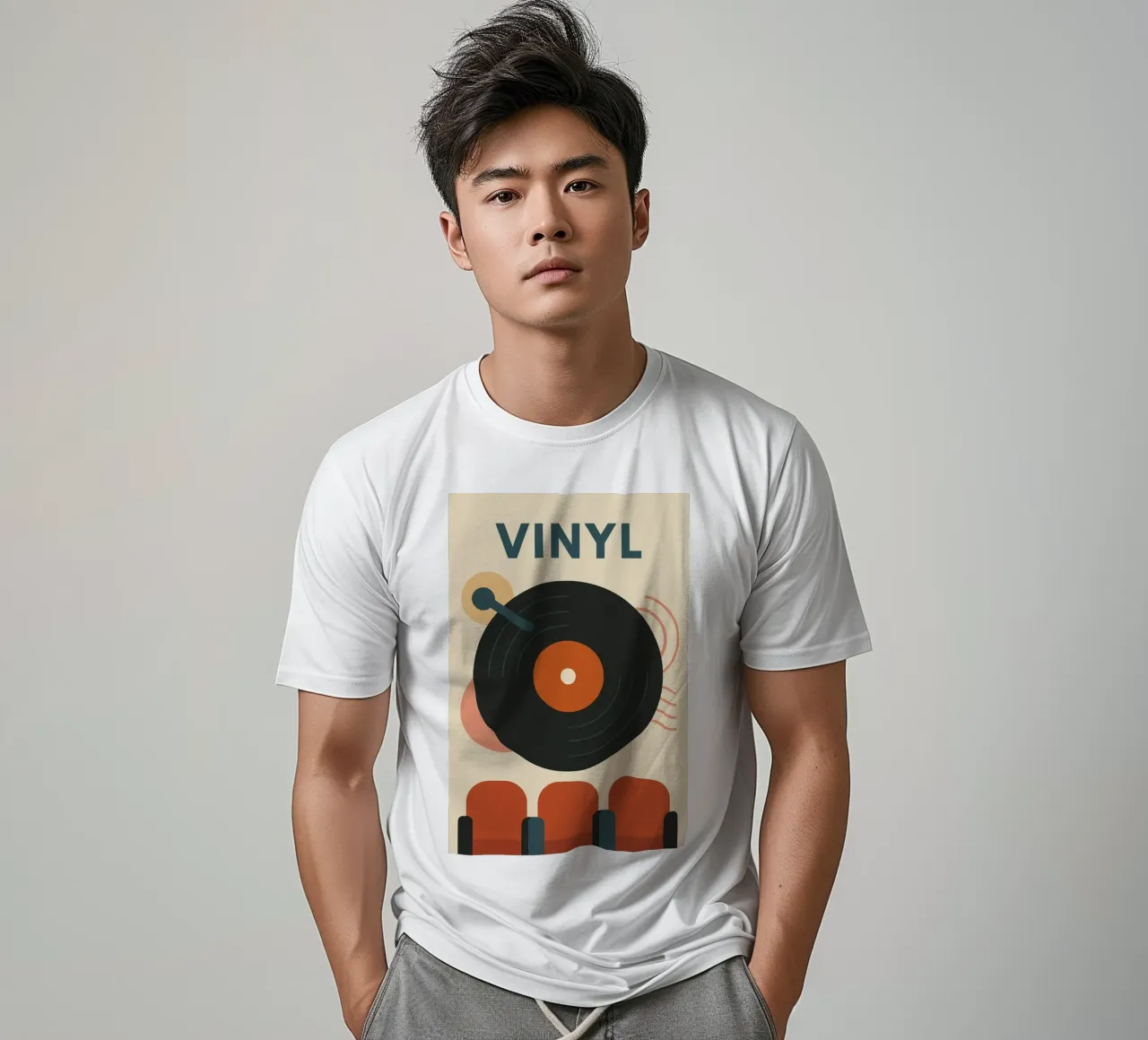 VINYL - Le Groove en Affiche t-shirt de Art Typo Essentiel