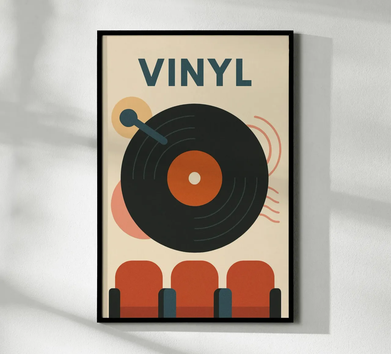 VINYL - Le Groove en Affiche hahnemühle by Art Typo Essentiel