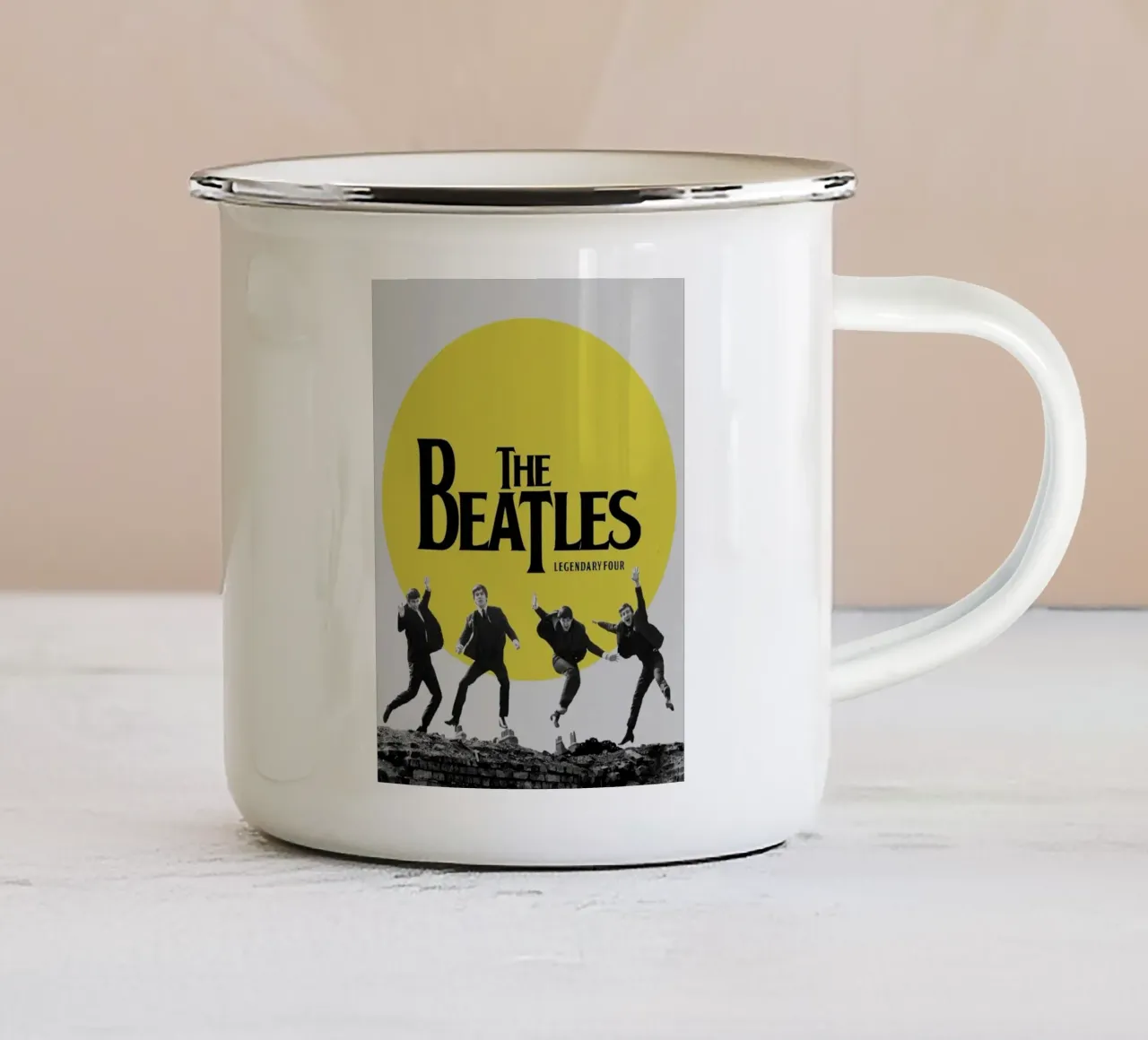 Concerto dei Beatles da sogno tazza in smalto da nabcu