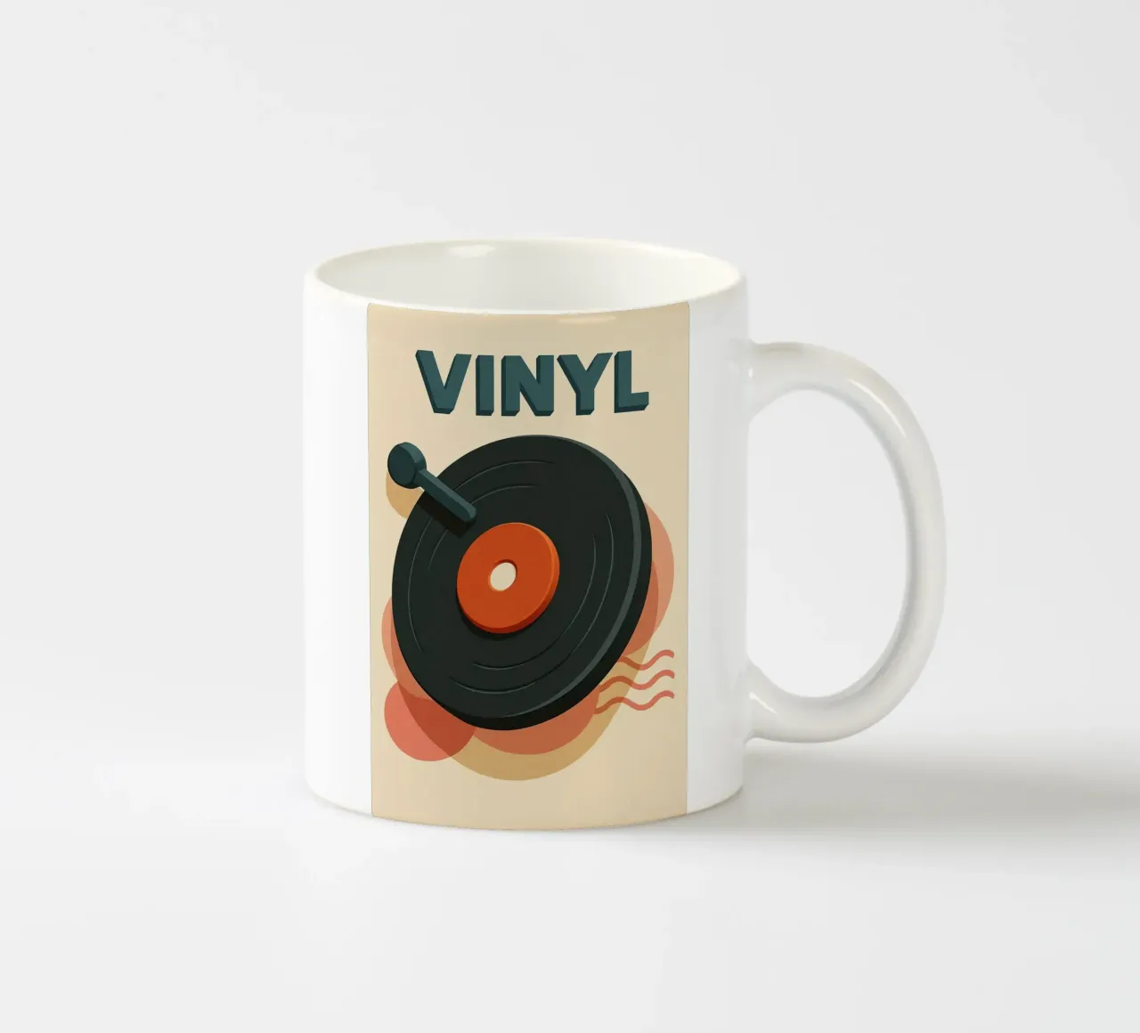 VINYL - The Soul of Vintage Sound ceramic mug by Art Typo Essentiel