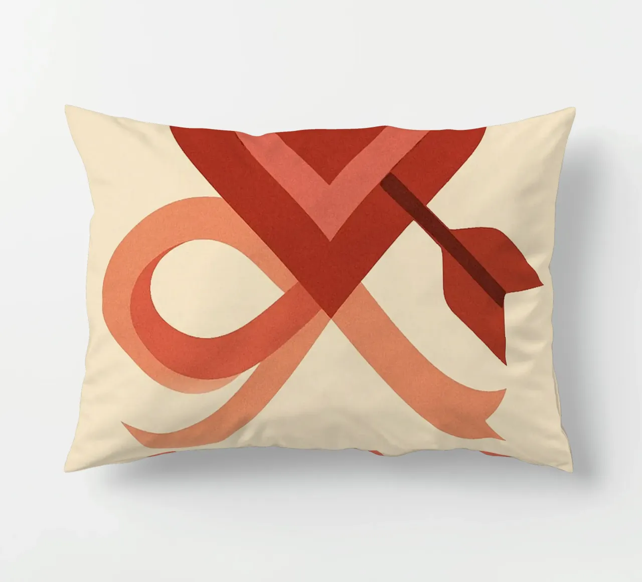AMORE - L'Élan du Coeur Vintage cuscino da Art Typo Essentiel