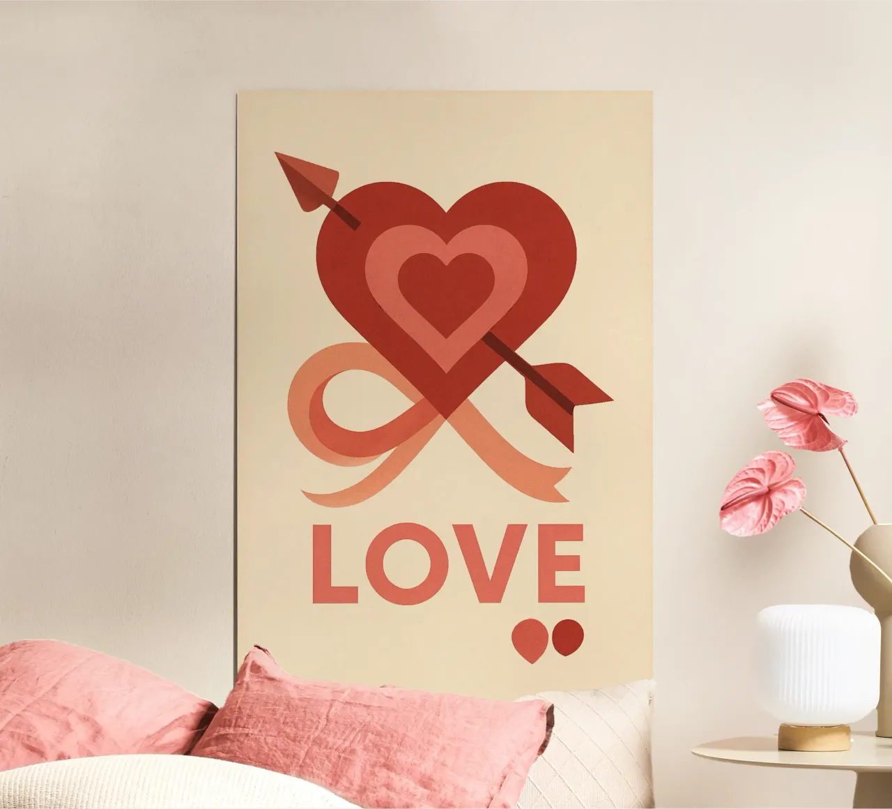 LOVE - L'Élan du Coeur Vintage hahnemühle by Art Typo Essentiel