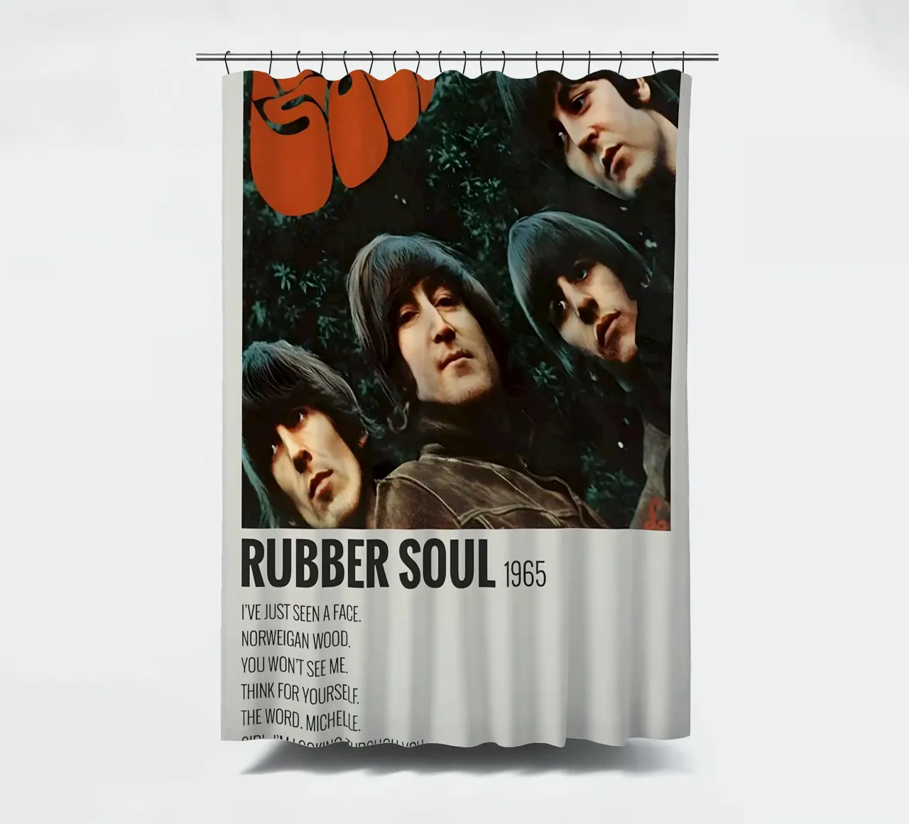 RUBBER SOUL 1965 tenda da doccia da MVFminimalist