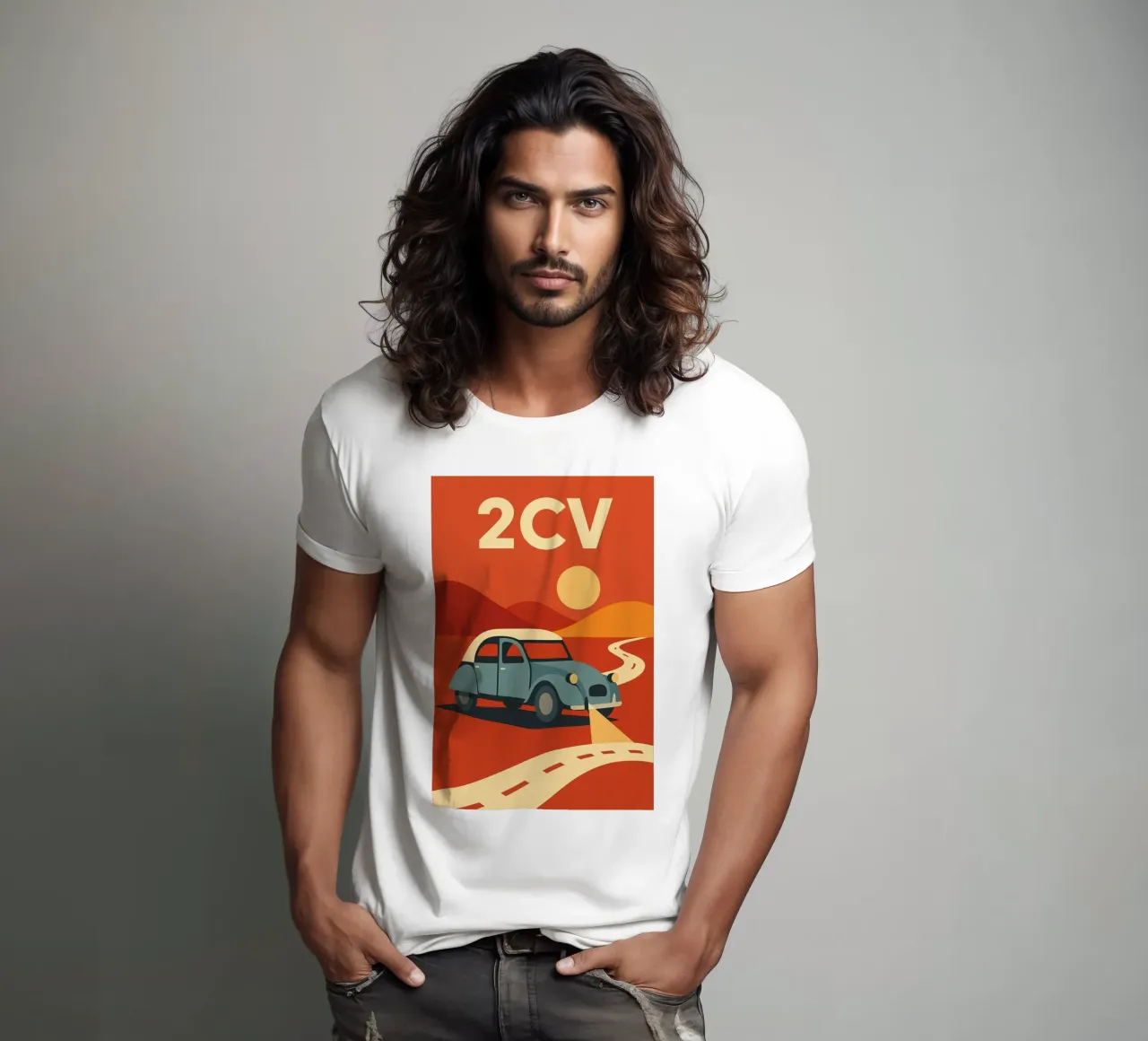 2CV - Sul viale dei ricordi t-shirt da Art Typo Essentiel