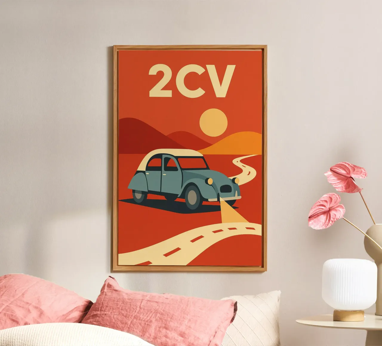 2CV - Sul viale dei ricordi alluminio dibond da Art Typo Essentiel