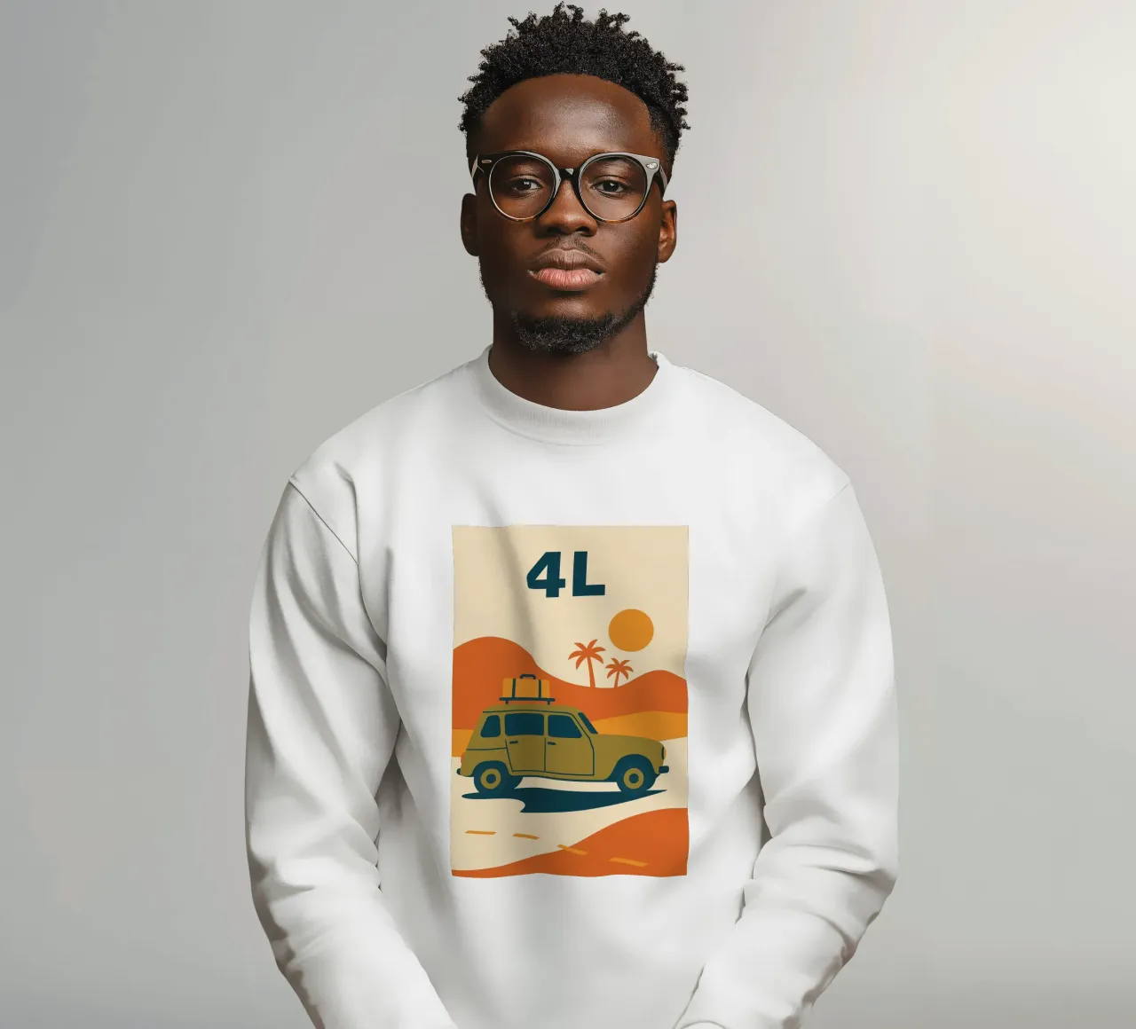 4L - L'arte di viaggiare semplicemente felpa da Art Typo Essentiel
