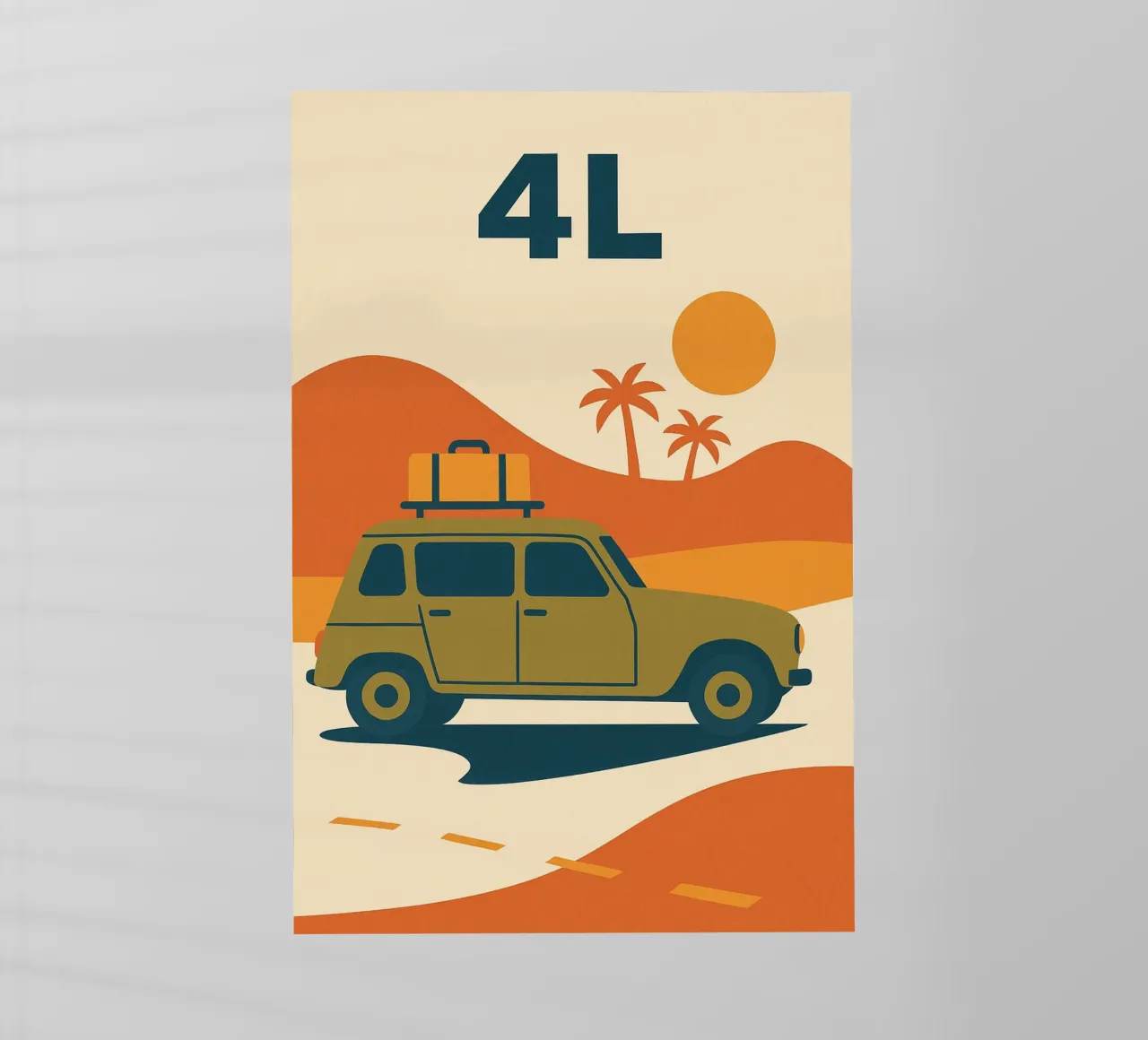 4L - L'arte di viaggiare semplicemente pellicola backlit da Art Typo Essentiel