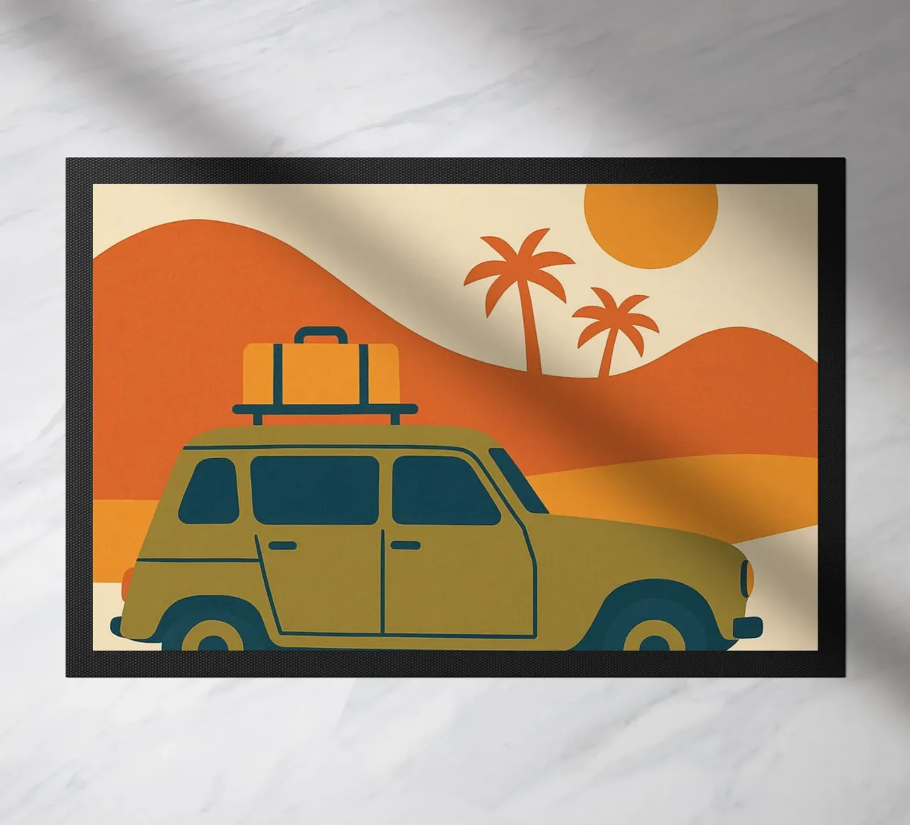 4L - L'arte di viaggiare semplicemente zerbino da Art Typo Essentiel