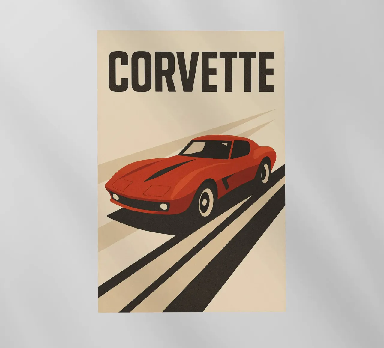 CORVETTE - La leggenda americana a tutta velocità pellicola backlit da Art Typo Essentiel