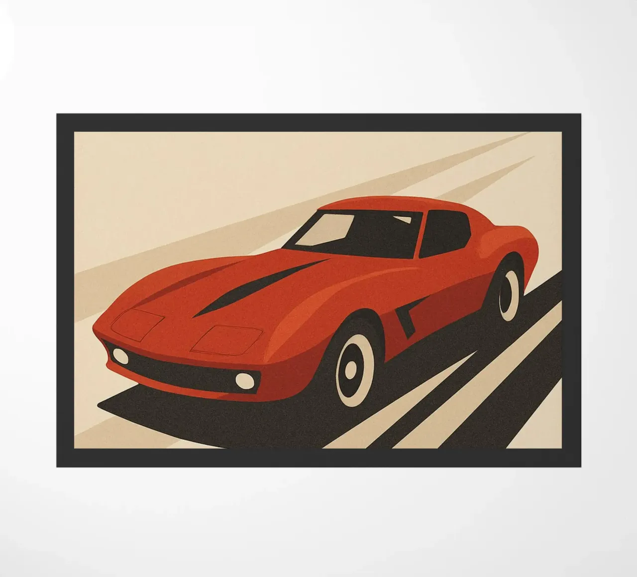 CORVETTE - La leggenda americana a tutta velocità zerbino da Art Typo Essentiel