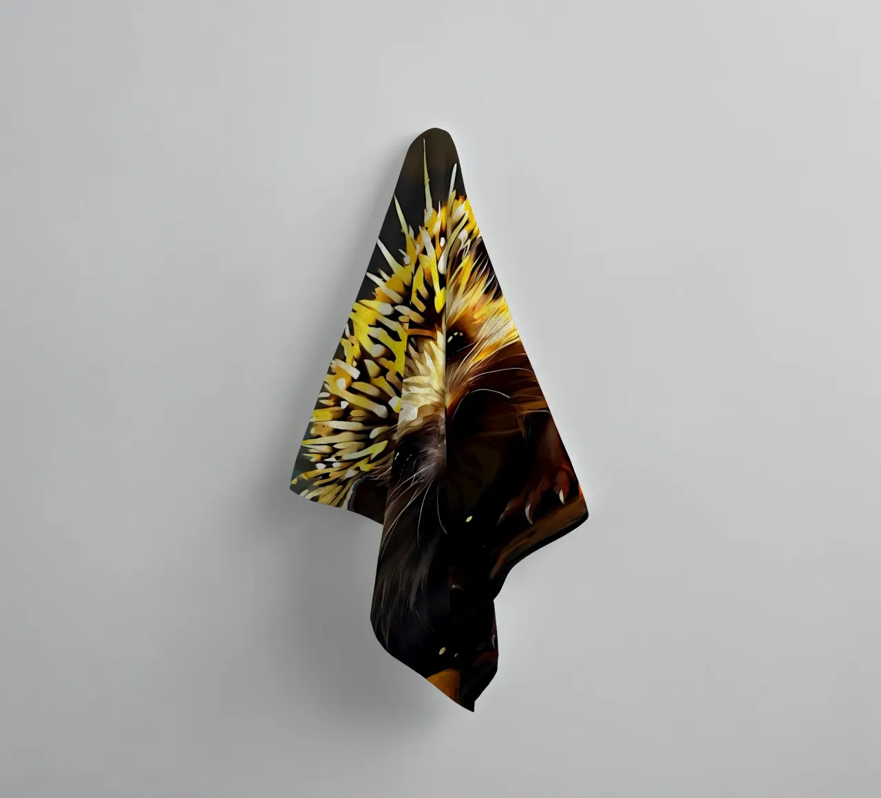 Hedgehog_style_G_1 towel by Tierisch bunt by LK