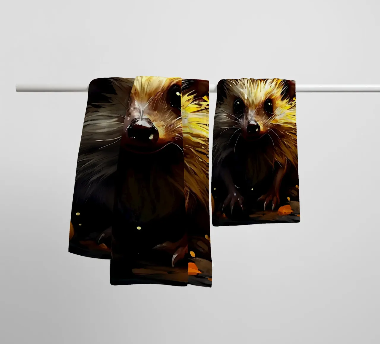 Hedgehog_style_G_1 towel by Tierisch bunt by LK