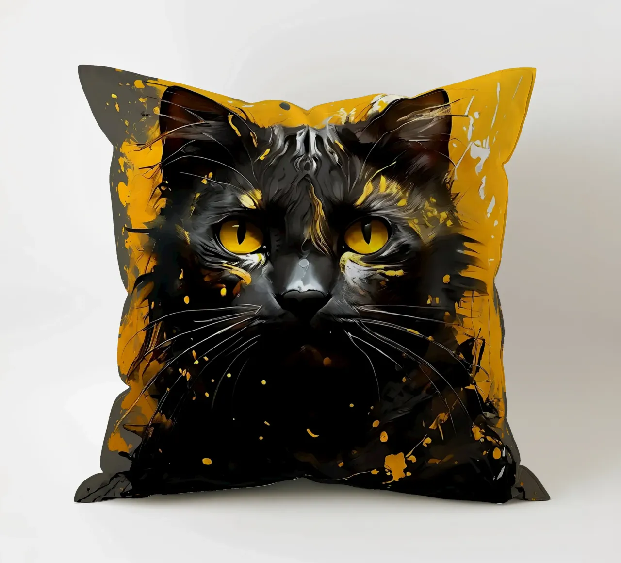 Stile_gatto_G_1 cuscino da Tierisch bunt by LK