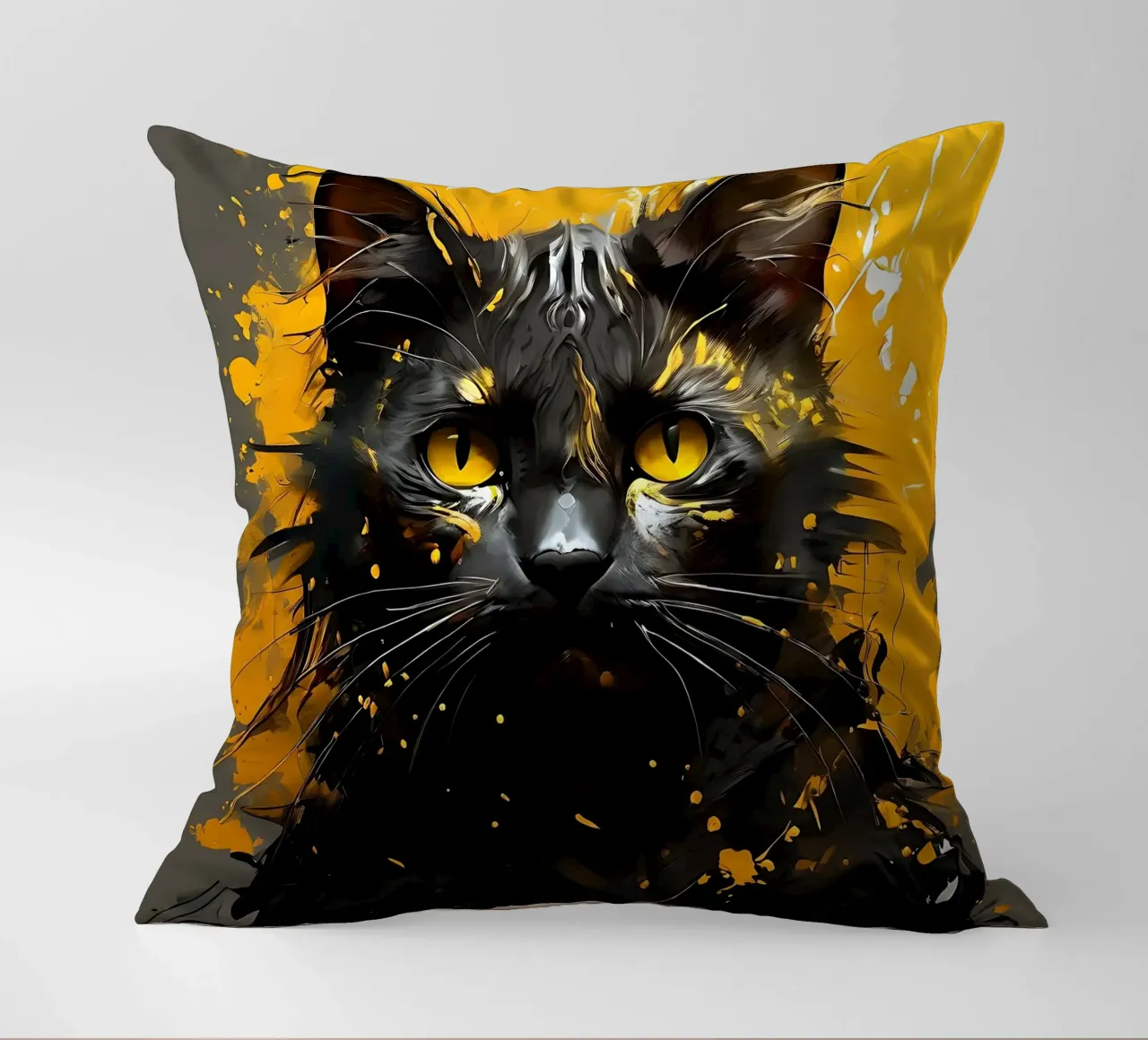 Stile_gatto_G_1 cuscino da Tierisch bunt by LK