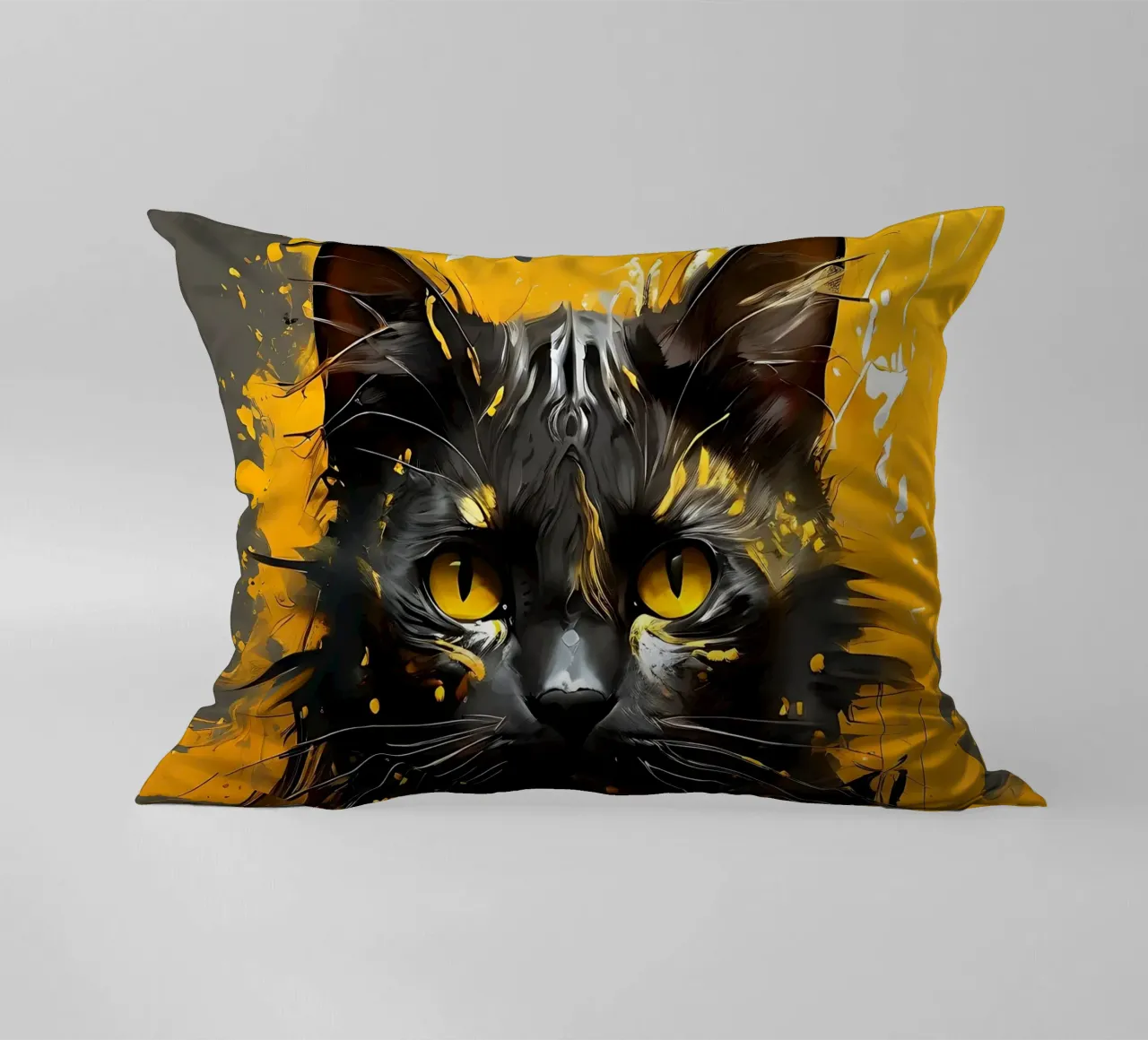 Stile_gatto_G_1 cuscino da Tierisch bunt by LK