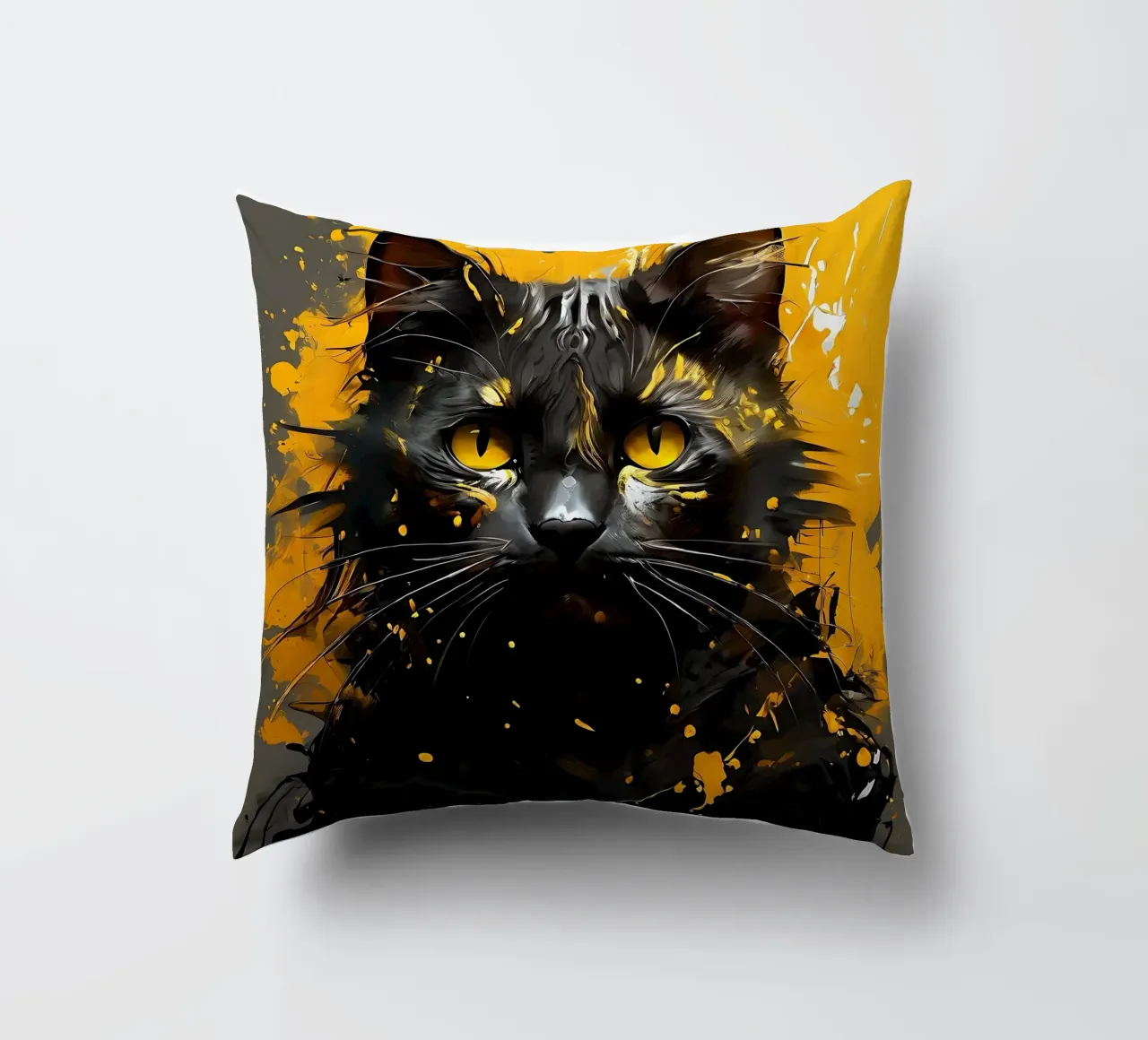Stile_gatto_G_1 cuscino da Tierisch bunt by LK