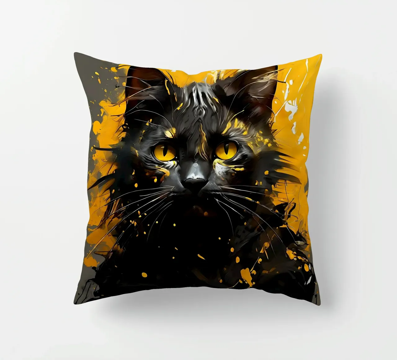 Stile_gatto_G_1 cuscino da Tierisch bunt by LK