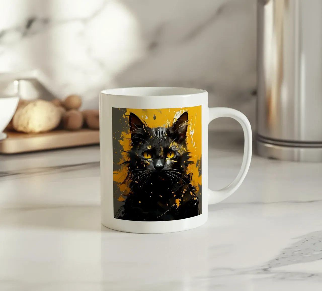 Stile_gatto_G_1 tazza in ceramica da Tierisch bunt by LK