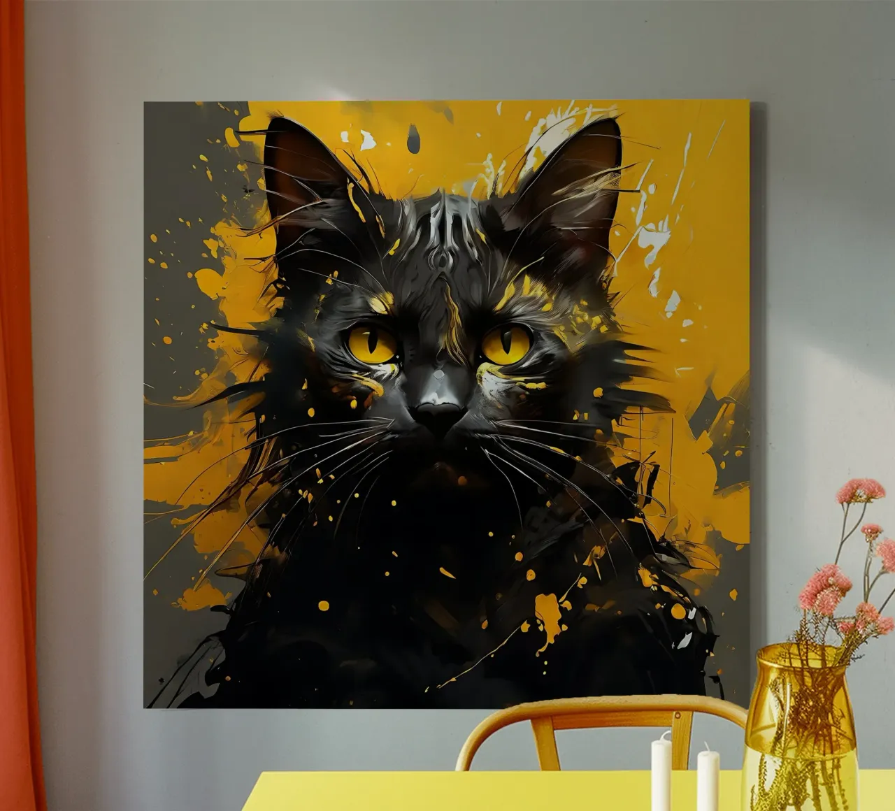 Cat_Style_G_1 canvas by Tierisch bunt by LK