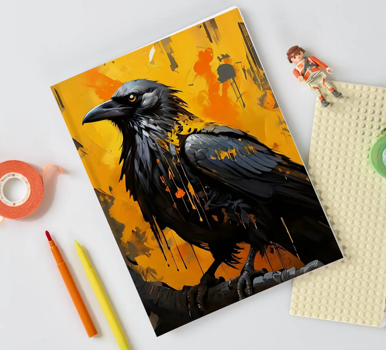 Crow_Style_G_1 notebook by Tierisch bunt by LK