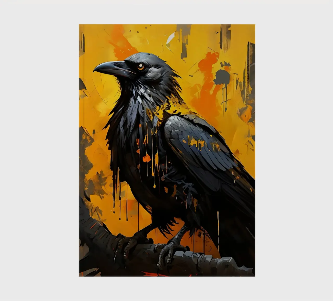 Crow_Style_G_1 notebook by Tierisch bunt by LK