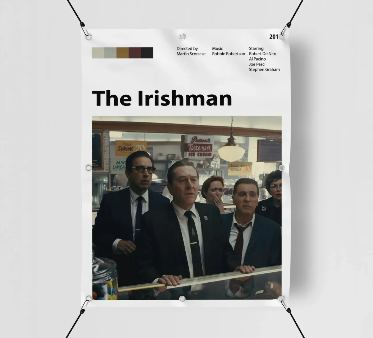 L'irlandese telo in pvc da 🎞 The Movie Wall
