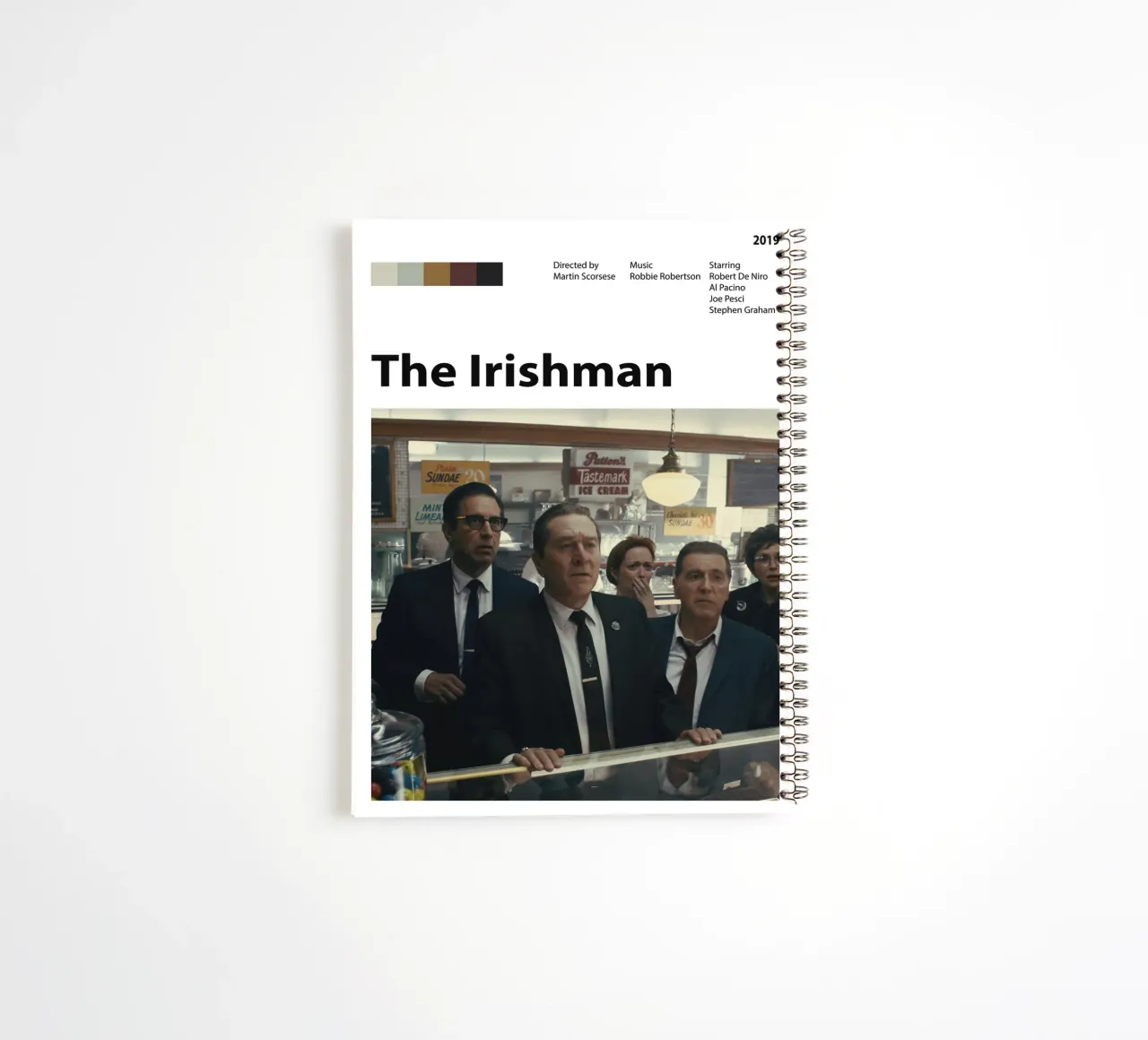 The Irishman spiral notebook by 🎞 The Movie Wall