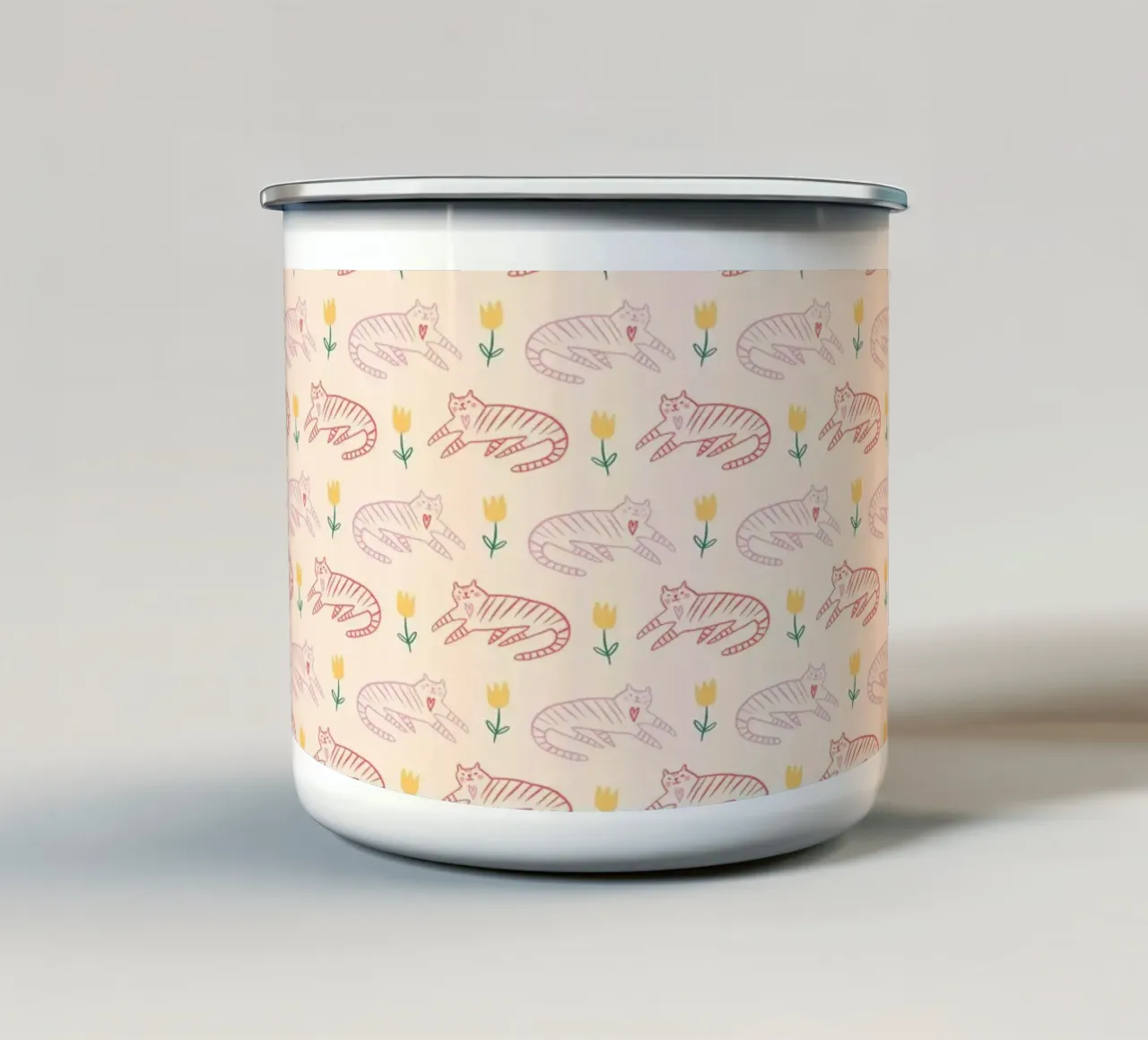 Tiger Pattern No 01 tazza in smalto da treechild