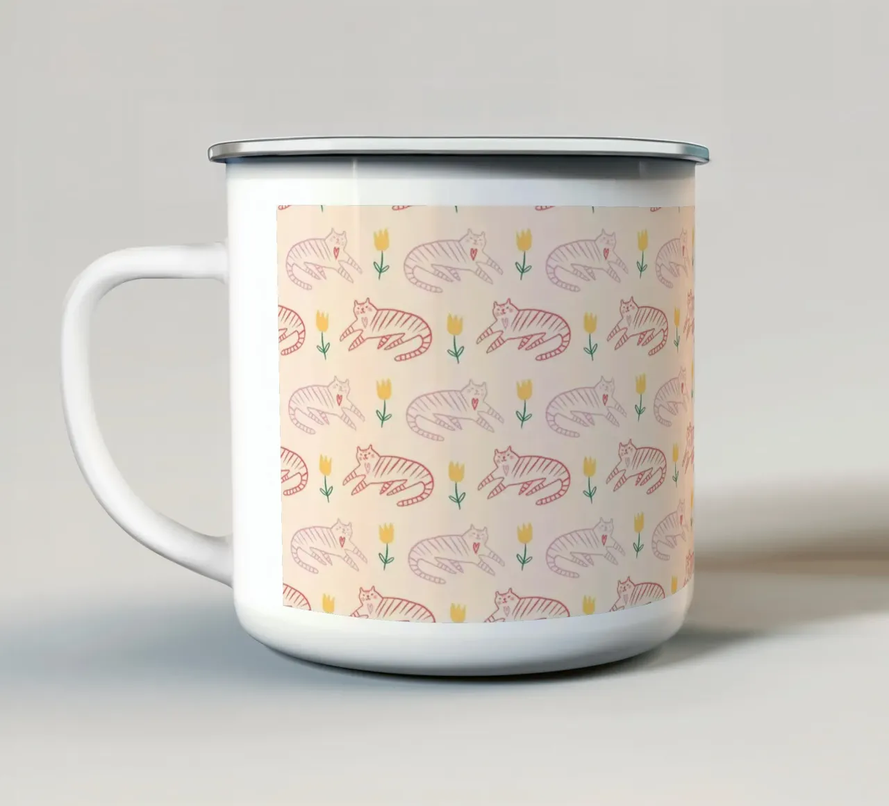 Tiger Pattern No 01 tazza in smalto da treechild
