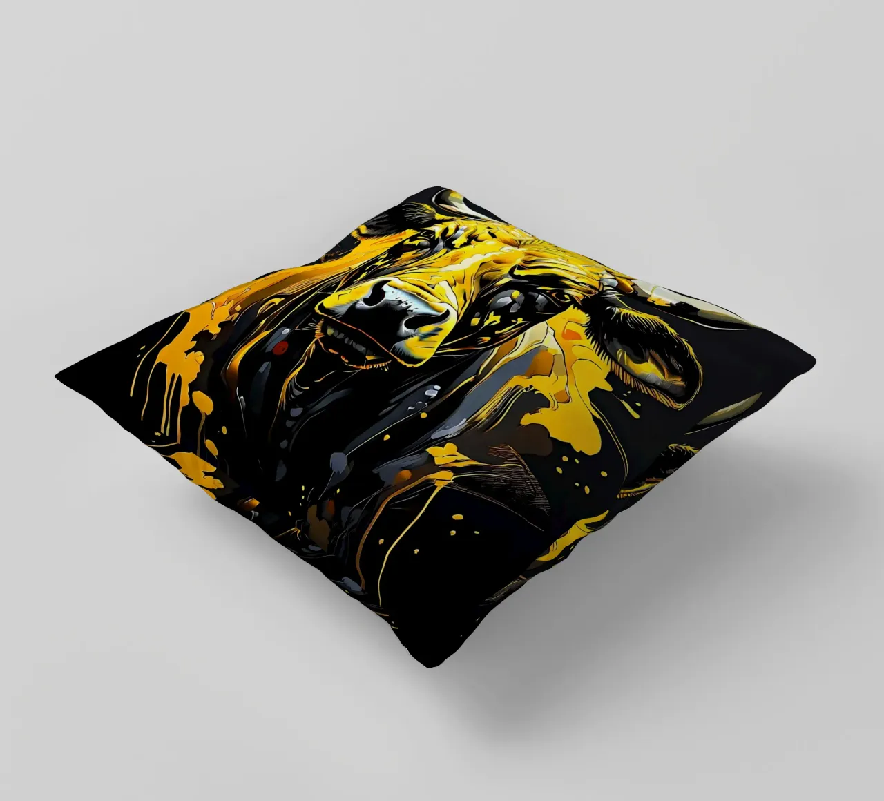 Mucca, stile_toro_G_1 cuscino da Tierisch bunt by LK