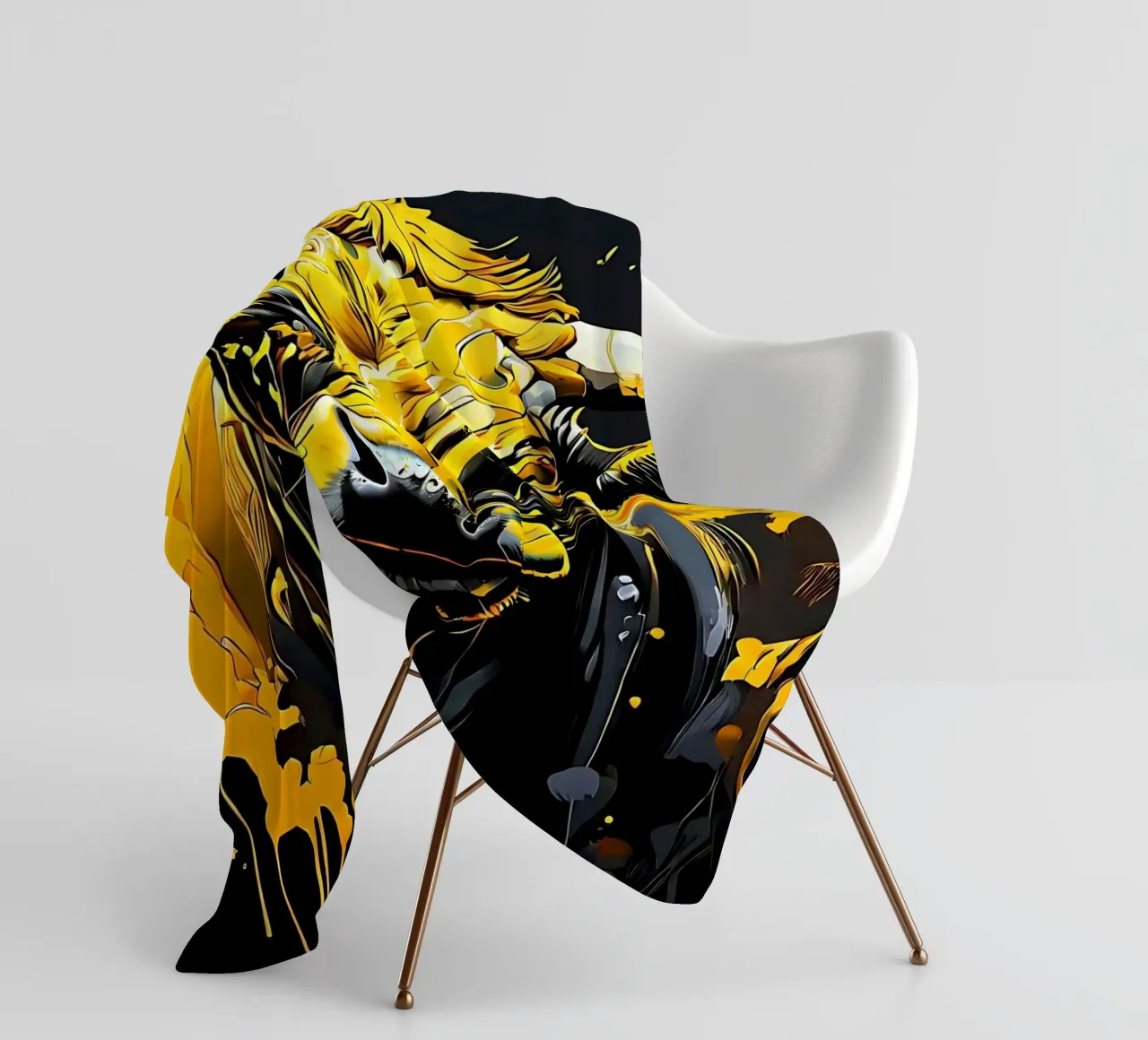 Mucca, stile_toro_G_1 coperta in pile da Tierisch bunt by LK