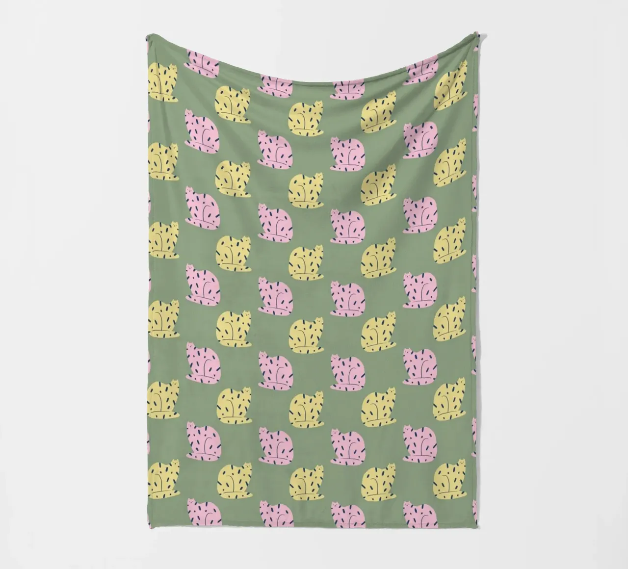 Cat Pattern No 03 coperta in pile da treechild