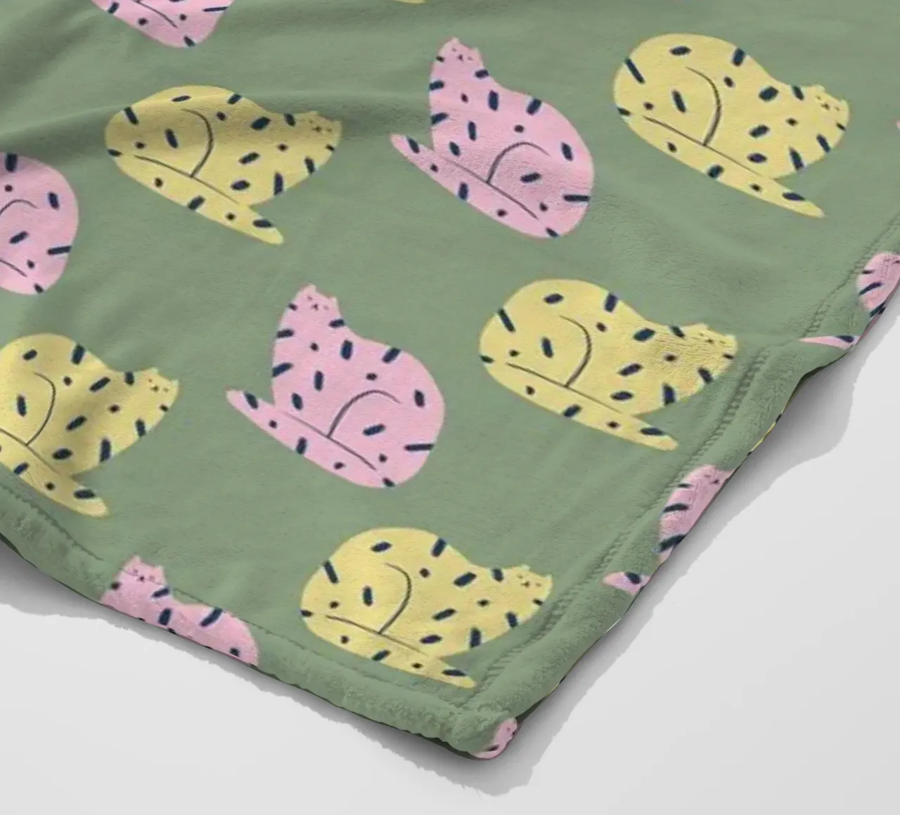 Cat Pattern No 03 coperta in pile da treechild